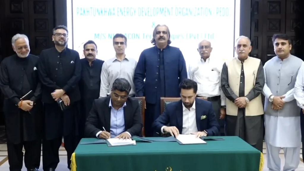 KP Govt Contract Signing with Private Company for Transmission Line