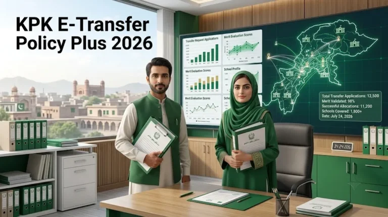 KPK E Transfer Policy Plus 2026: خیبرپختونخوا محکمہ تعلیم میں تبادلوں کے نئے نظام کی مکمل تفصیل