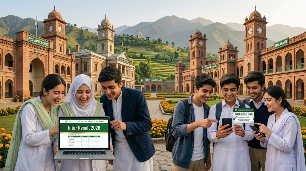 KPK Inter Result 2026 (HSSC Part-I & Part-II)