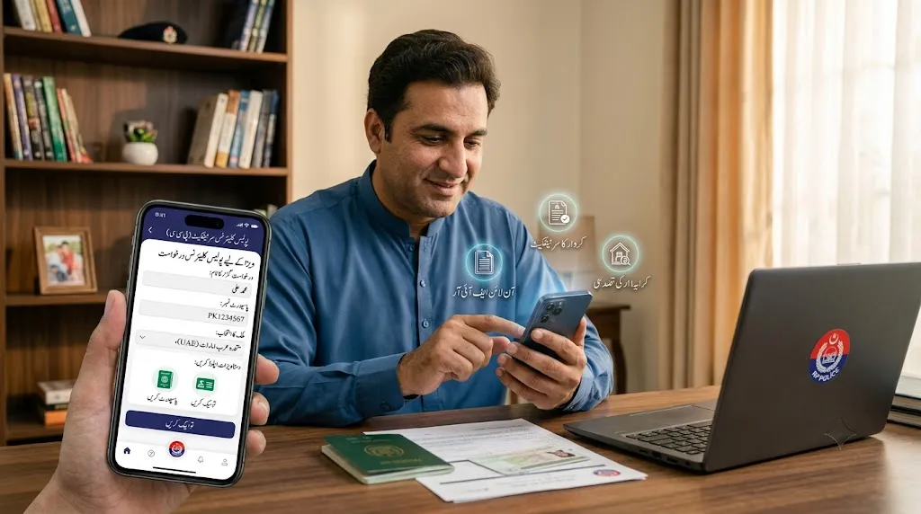 Apply Police Clearance Certificate online through Police Sahulat Markaz App