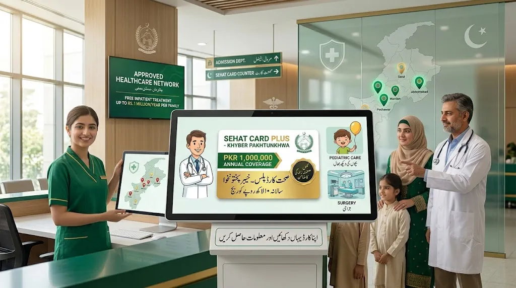 صحت کارڈ پلس منظور شدہ ہسپتالوں کی لسٹ 2026 صحت کارڈ پلس منظور شدہ ہسپتالوں کی لسٹ 2026
