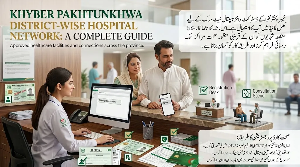 صحت کارڈ پلس منظور شدہ ہسپتالوں کی لسٹ 2026: