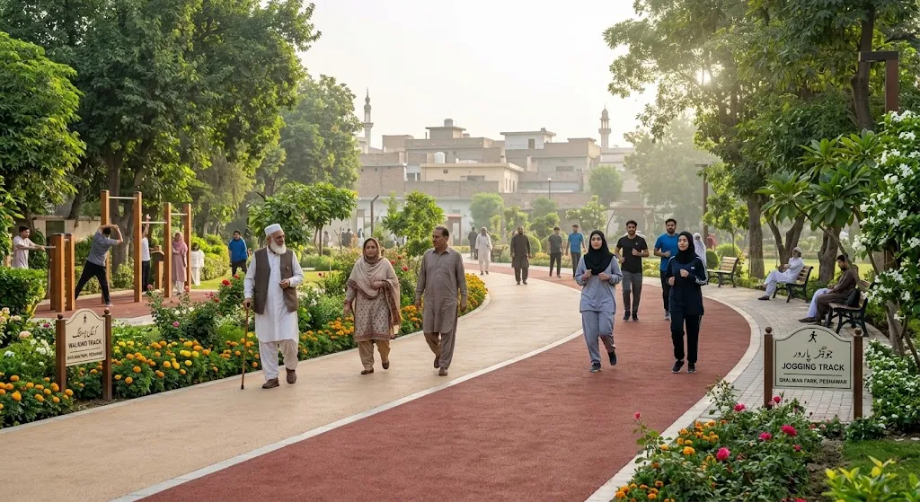 Jogging and Walking Tracks in Parks
