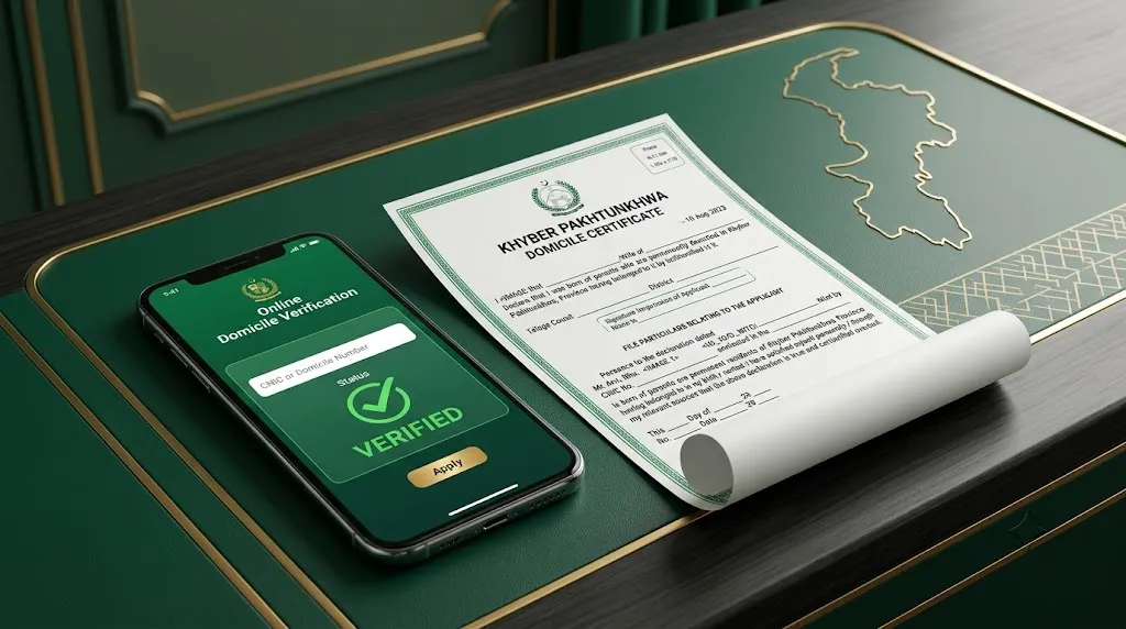 KPK Domicile Application Status کیسے Check