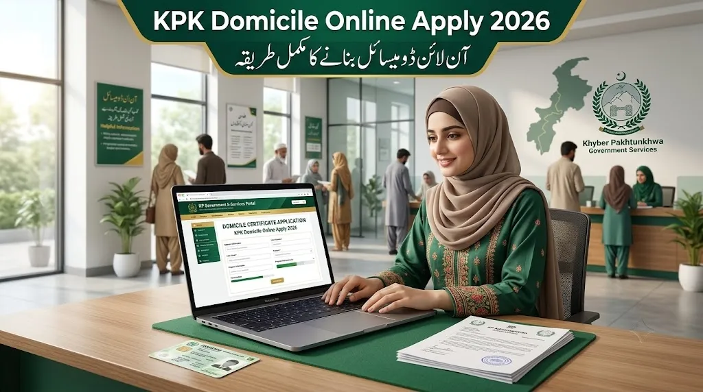 KPK Domicile Online Apply 2026: خیبر پختونخوا میں آن لائن ڈومیسائل بنانے کا مکمل طریقہ، کاغذات، فیس اور تصدیق