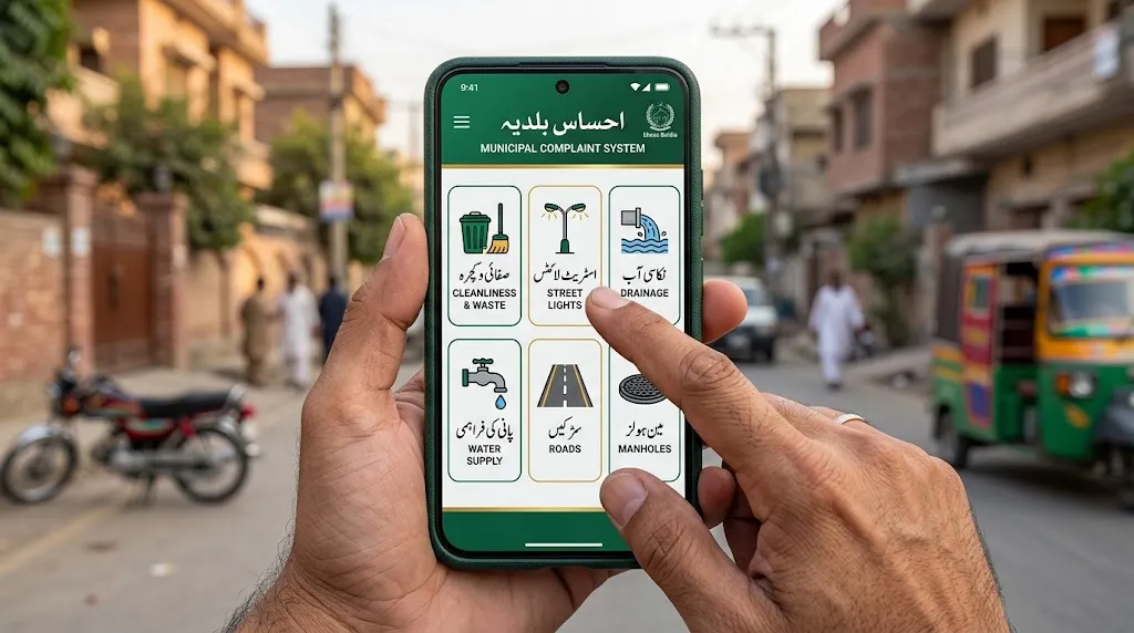 Ehsas Baldia App KPK پہ شکایت درج کرنے کا طریقہ