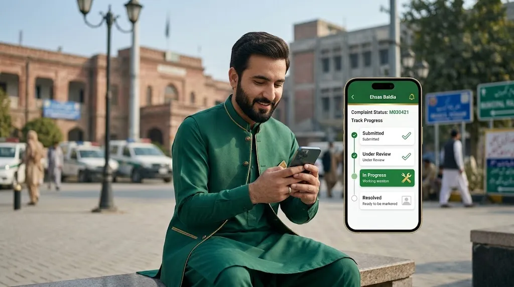Ehsas Baldia میں شکایت کا Status کیسے چیک کریں؟