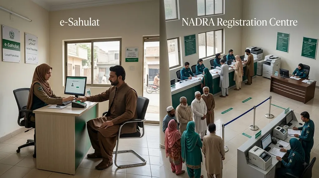 Difference in Nadra E Sahulat vs Pak ID