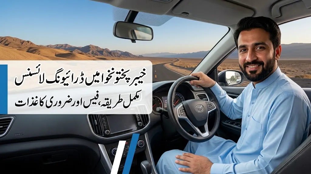Driving License in Khyber Pakhtunkhwa: مکمل طریقہ، فیس اور ضروری کاغذات