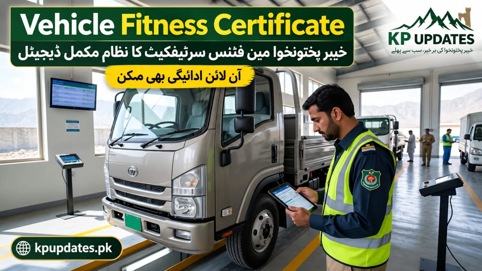خیبر پختونخوا میں Vehicle Fitness Certificate کا نظام مکمل ڈیجیٹل، آن لائن ادائیگی بھی ممکن